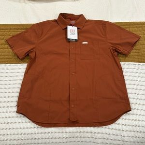 Topo Designs Global Shirt NWT Medium Terracotta Burn Orange